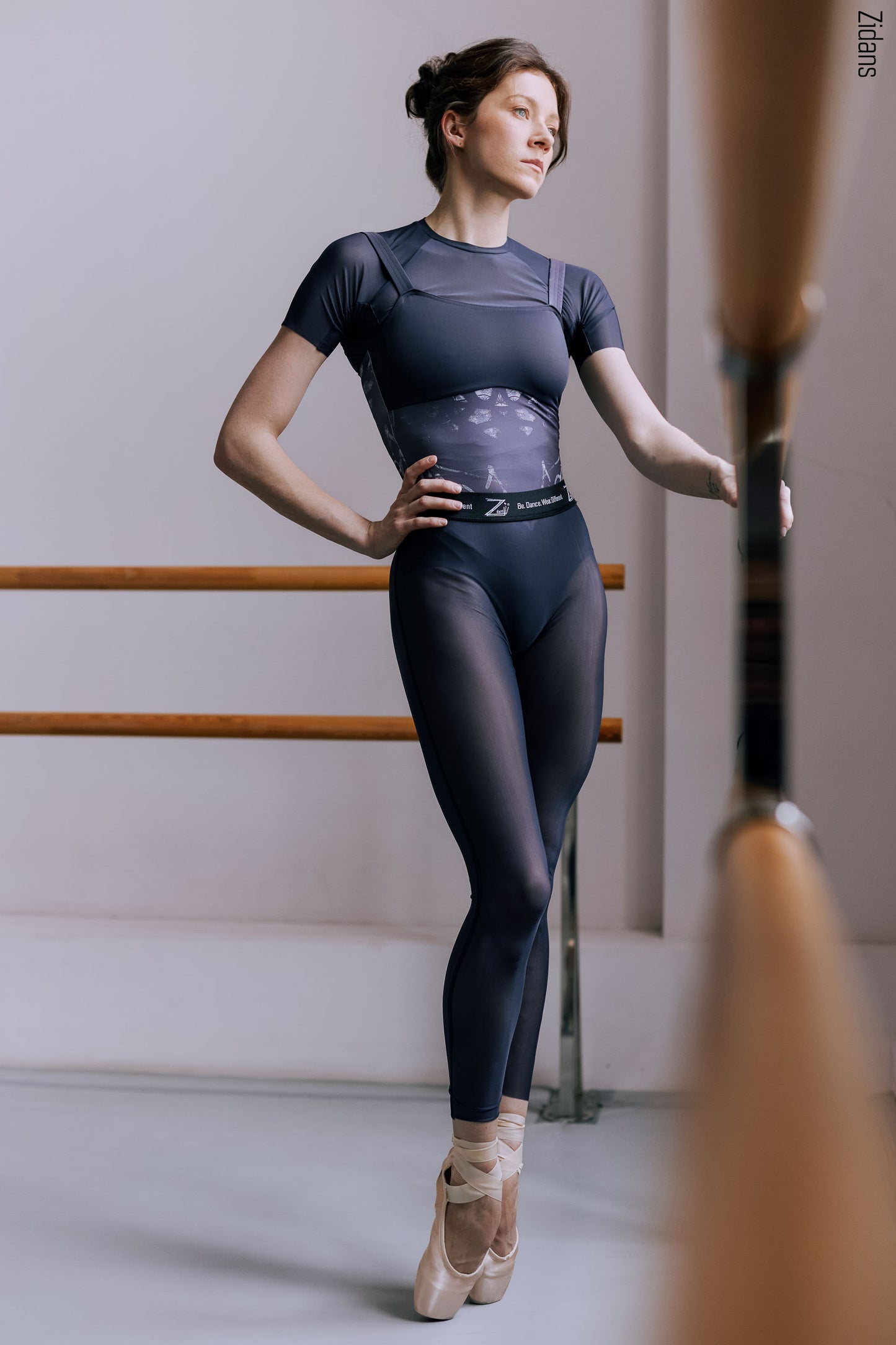 Translucent Ziphirus leggings | graphite